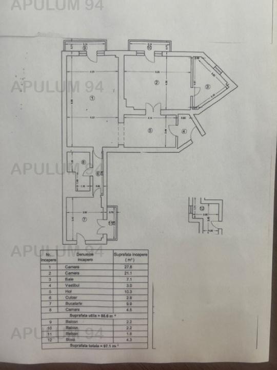 Apartament 2 camere Calea Victoriei- Piata Sfintii Voievozi. 