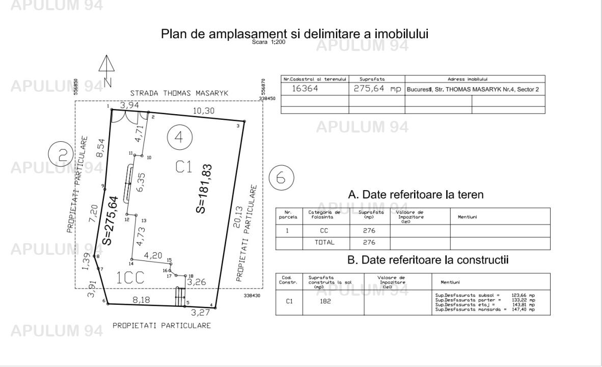 Vilă Ultracentrală S+P+1E+M, 533 mp , Universitate X Gradina Icoanei