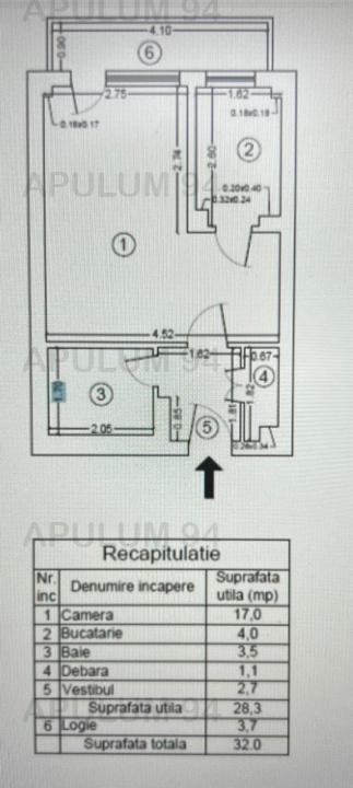 Garsoniera, 32mp, zona Metrou Tineretului și Parcul Tineretului