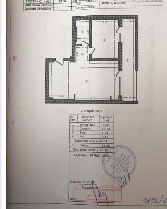 Baneasa Apartament cu vedere la lac 61 mp + terasă