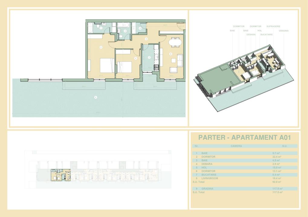 3 cam de vanzare in complex 10 Villas Pallady