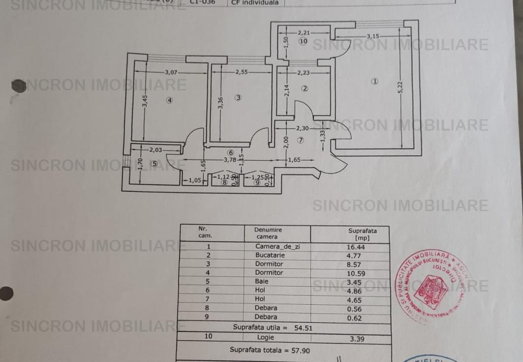 Vânzare apartament cu 3 camere, decomandat, metrou 1 Decembrie 1918