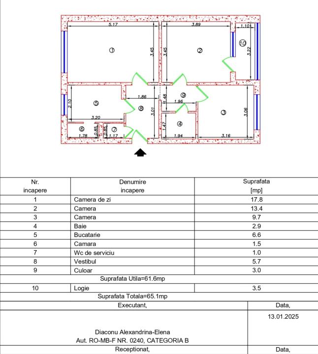 3 camere decomandat, boxă, 1 Decembrie - Prevederii