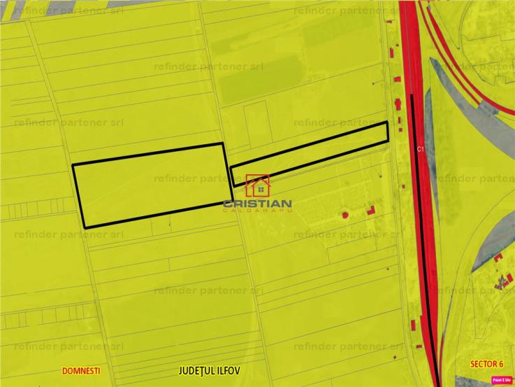 Vanzare teren constructii 62500mp, Domnesti, Domnesti