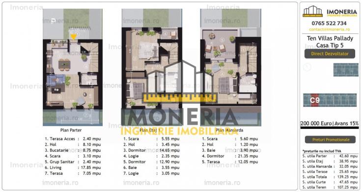 Ten Villas Pallady | 4 camere | 3 bai | 1 Decembrie 1918 | Comision 0%