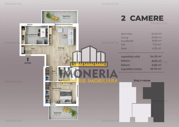  2 camere Nr. 15 | metrou Aparatorii Patriei | Comision 0% | Mutare rapida! 