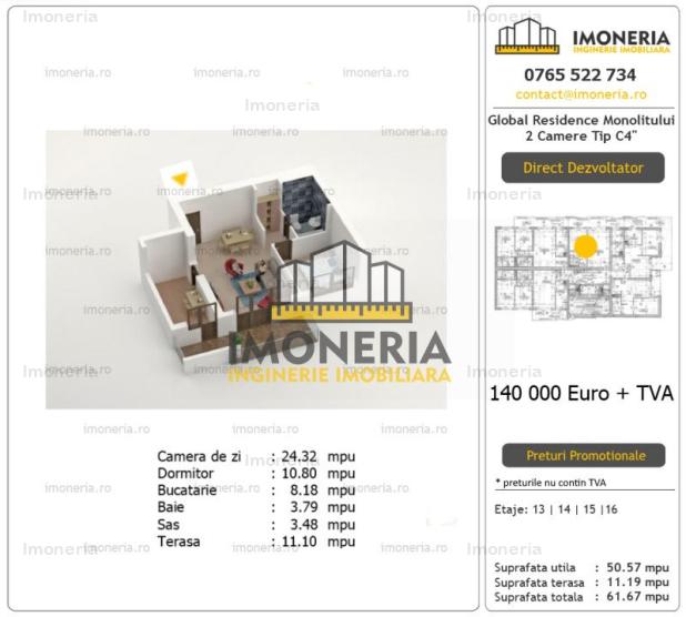 Finalizat | Vedere panoramica |  Metrou Mihai Bravu la 2 min | Comision 0% 