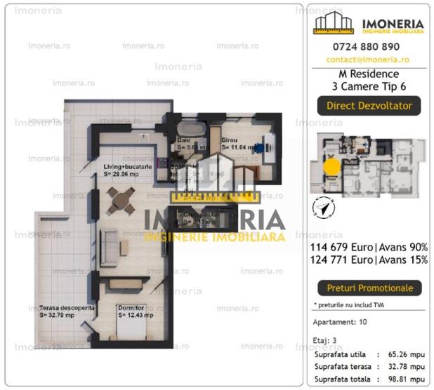 Imobil Premium | Metrou Aparatorii Patriei 600m | Pompe de caldura | Comision 0%