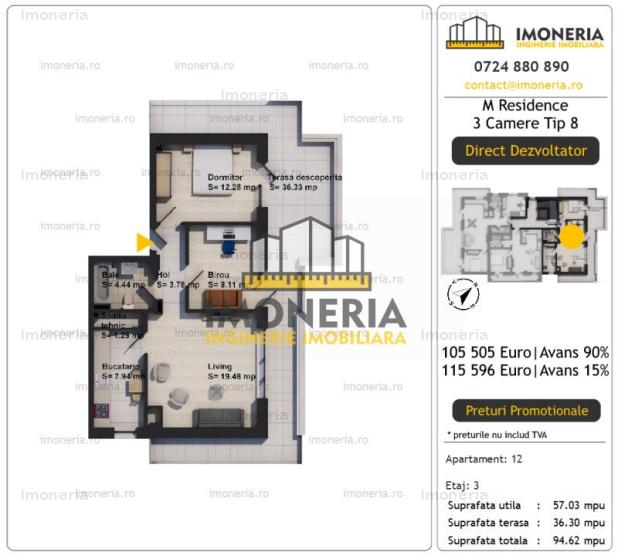 Imobil Premium | Metrou Aparatorii Patriei 600m | Pompe de caldura | Comision 0%