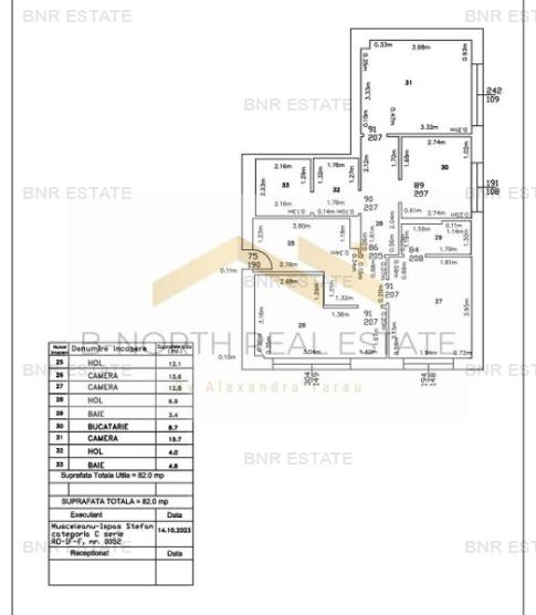 Apartament 3 camere 82 mp utili