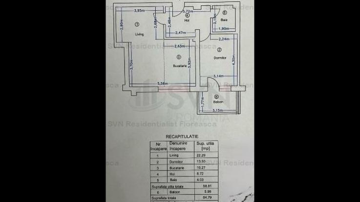 Vanzare apartament 2 camere, Pipera, Bucuresti