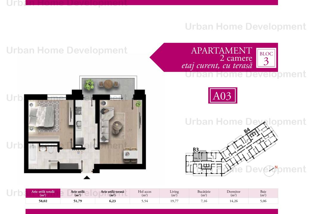 Apartament 2 camere zona metrou Pacii, Complex Maniu 141
