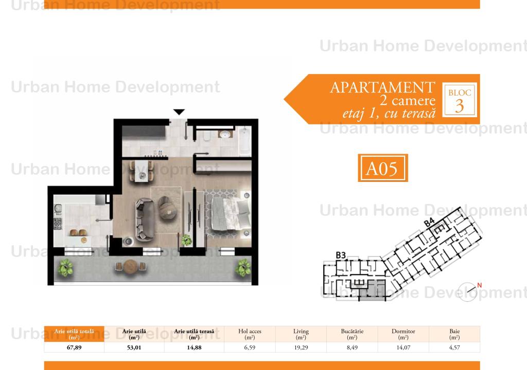 Apartament 2 camere  - direct dezvoltator, Metrou Pacii