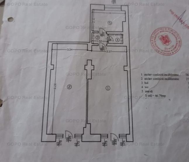 Spatiu comercial Bucurestii Noi 67mp