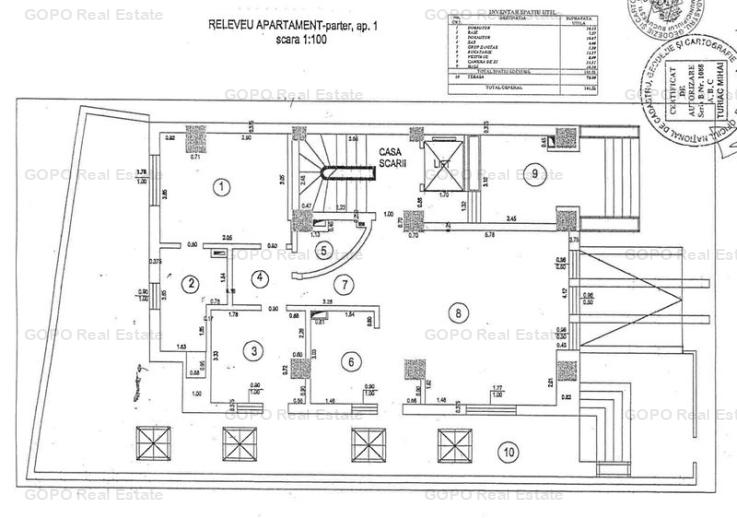 3 camere cu terasa Primaverii office sau rezidential