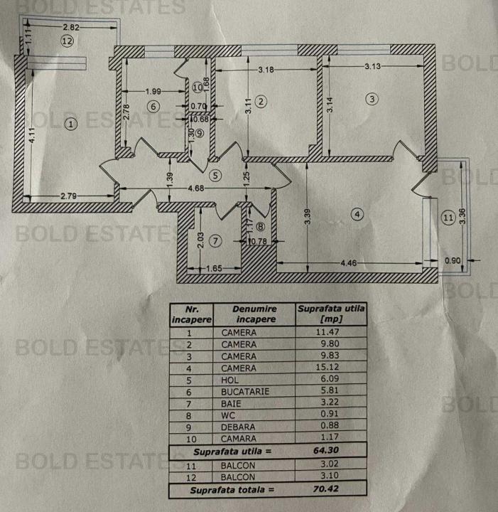 Grivita I Apartament 4 camere