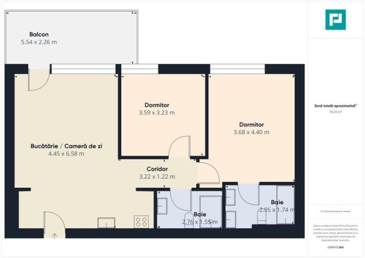 Apartament cu 3 camere, zona Barbu Văcărescu