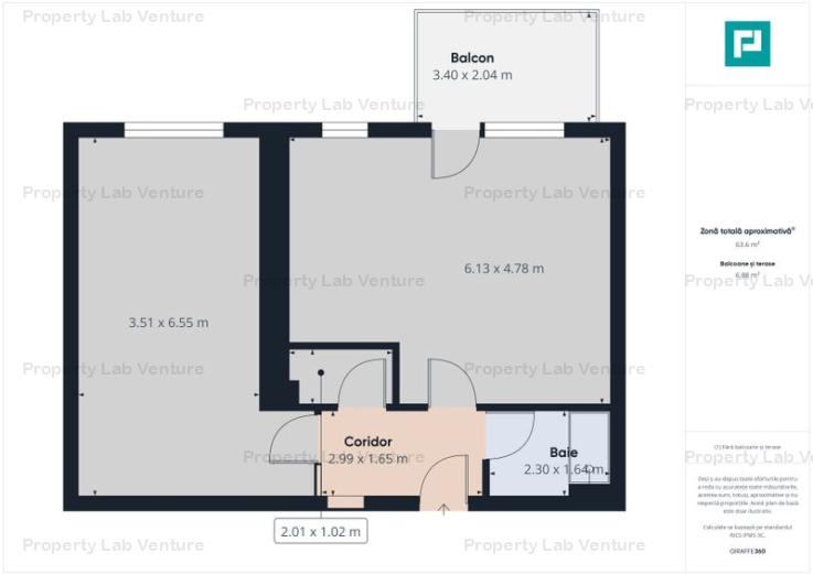 Apartament cu 2 Camere în zona de Nord