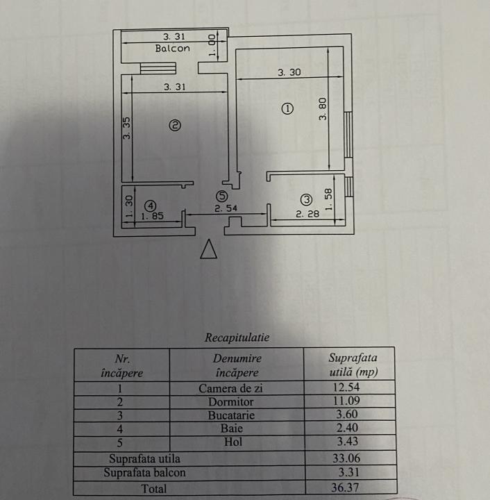 Apartament 2 camere Alexandru cel Bun