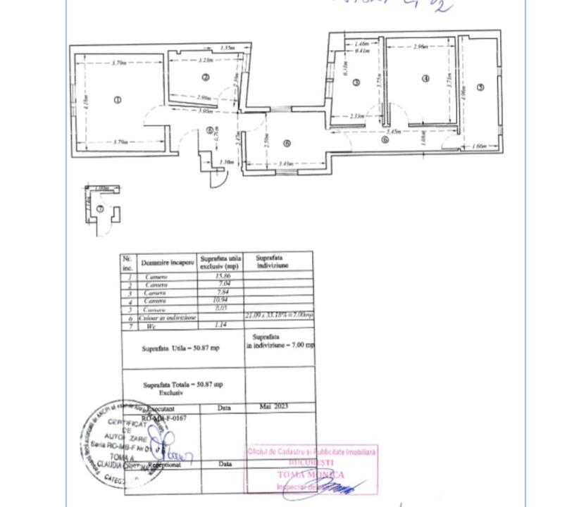 Romana Amzei de vanzare apartament 3 camere 