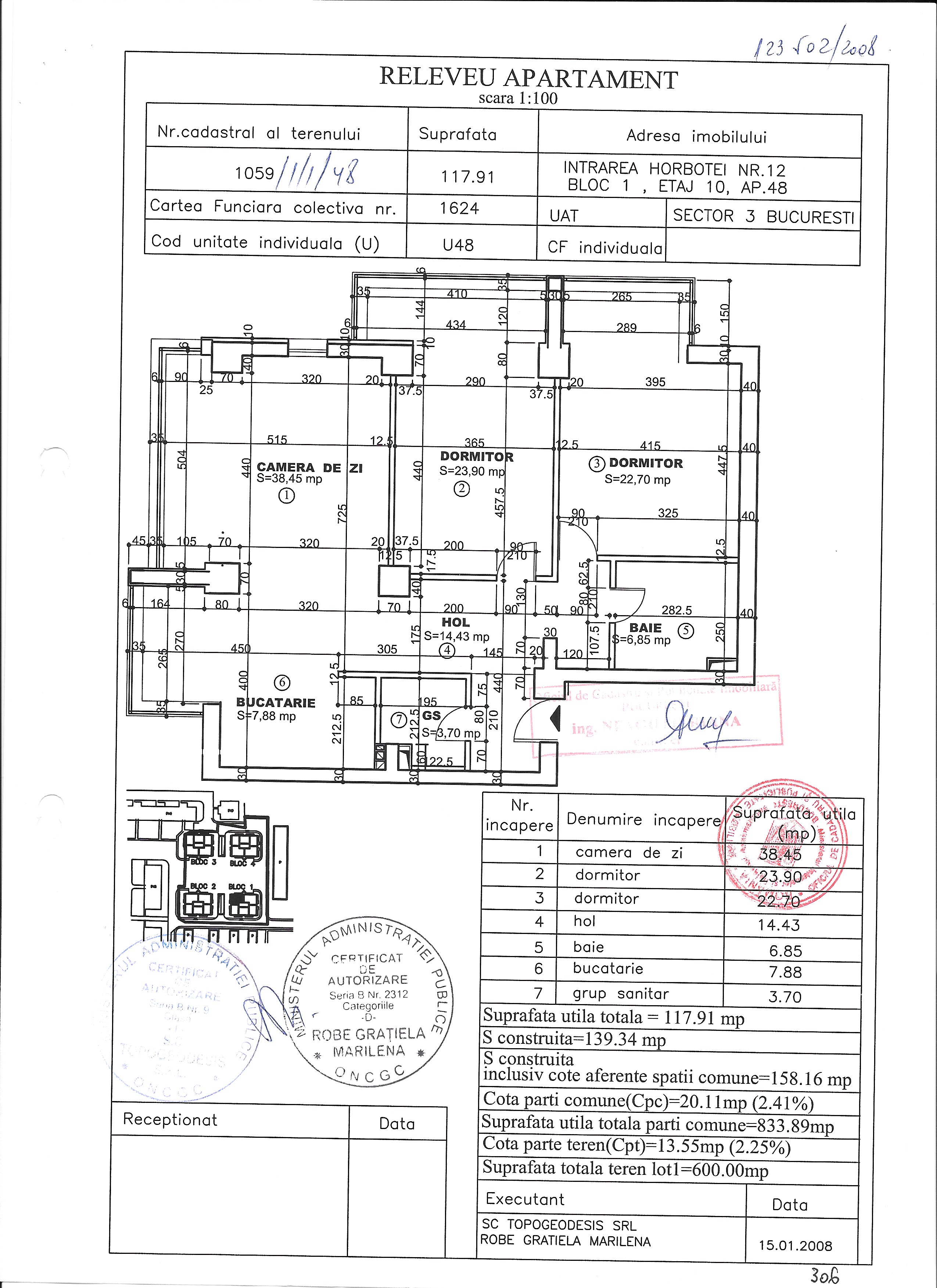 Vanzare apartament 3 camere Titan, Bucuresti