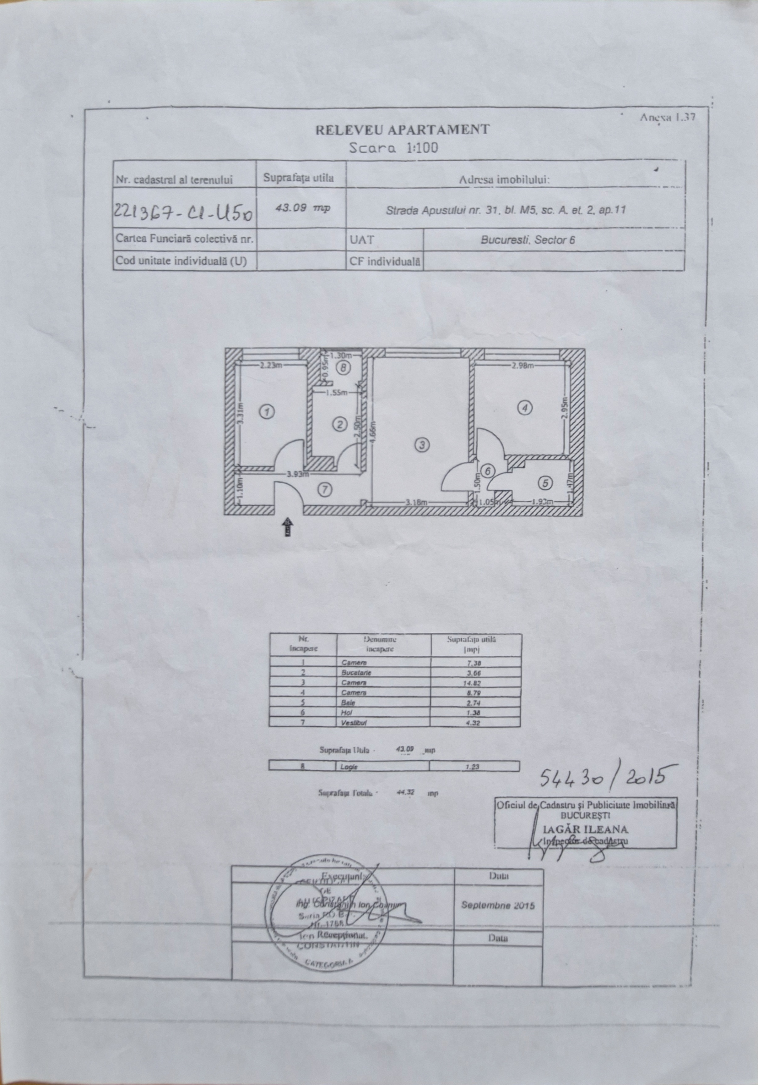 Vanzare apartament 3 camere Gorjului, Bucuresti