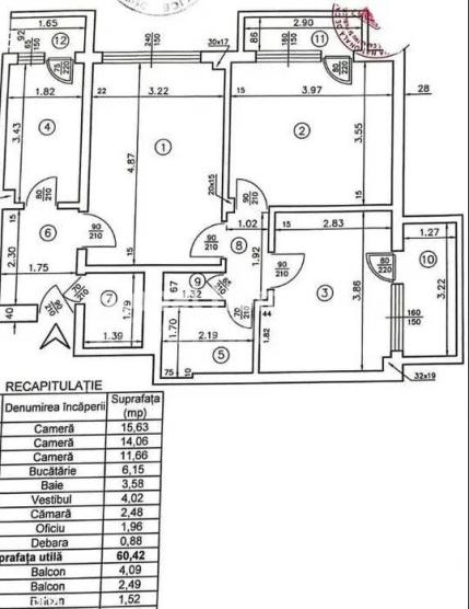 Apartament 3 camere-3 balcoane | Floreasca-Dorobanti-Stefan cel Mare |Reabilitat