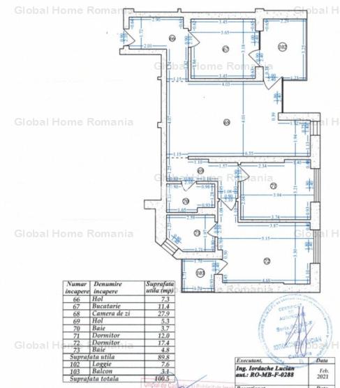 Apartament 3 camere | Atlas R. - Aviatiei | 2 bai - 2 balcoane | Parcare 