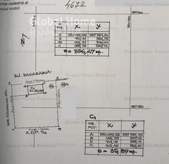 Teren Stradal 556 MP - Deschidere 23ML | Piata Muncii - Bld. Basarabia 