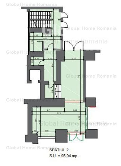 Spatiu Comercial 223 MP | Zona Piata Victoriei | Parter + Mezanin