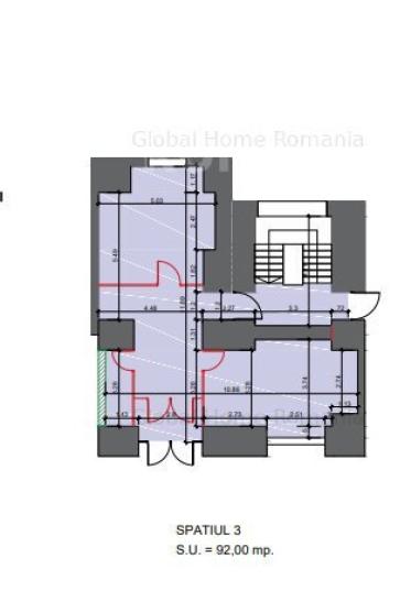 Spatiu comercial 205 MP | Zona Piata Victoriei | Parter + Mezanin 