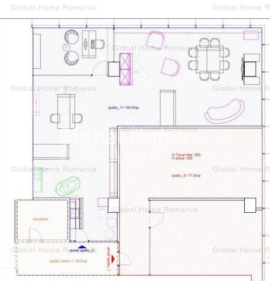 Spatiu de birouri 98 MP | Zona Aviatiei - Herastrau | Complet amenajat si utilat