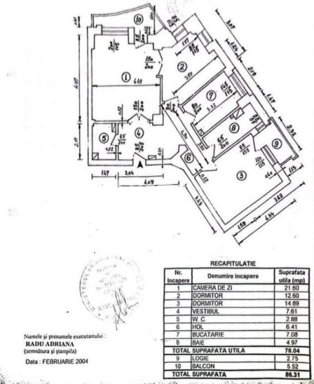 Apartament 3 camere 86 MP | Zona Victoriei - Piata Victoriei | Etaj 2