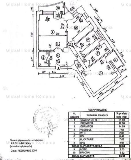 Apartament 3 camere 86 MP | Zona Victoriei - Piata Victoriei | Etaj 2