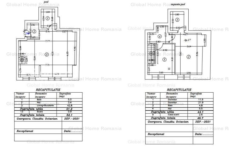 Duplex 3 Camere | Zona Obor - Str. Otesani Tei | Premium| Parcare