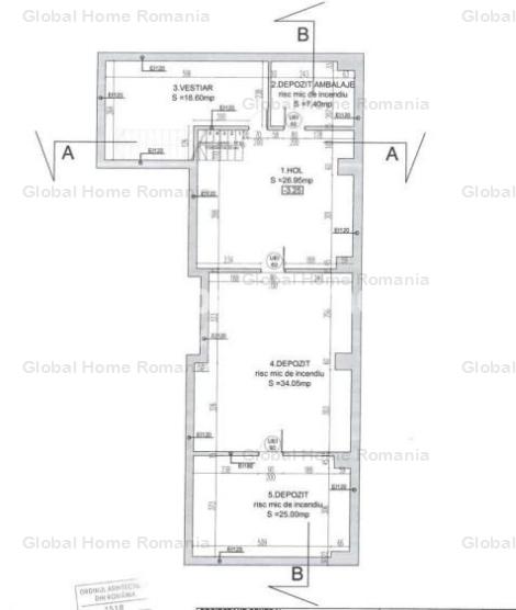 Spatiu Comercial 256 MP Parter+Subsol  | Zona Ultracentrala - Piata Amzei