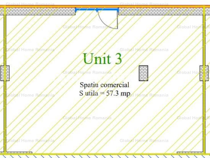 Spatiu Comercial 57.3 MP (GLA 63 MP) | Zona Pipera | Centru comercial | Etaj 1