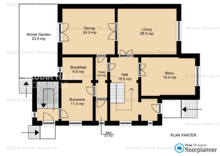 Vila Interbelica Consolidata | S+P+1+M+Teren 600MP+Parcare Subterana | Dorobanti