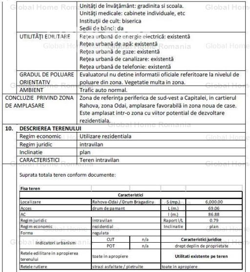 SECTOR 5 | Intravilan 6000MP-Deschidere 70ML | Parcelat - Cadastrat - Utilitati 