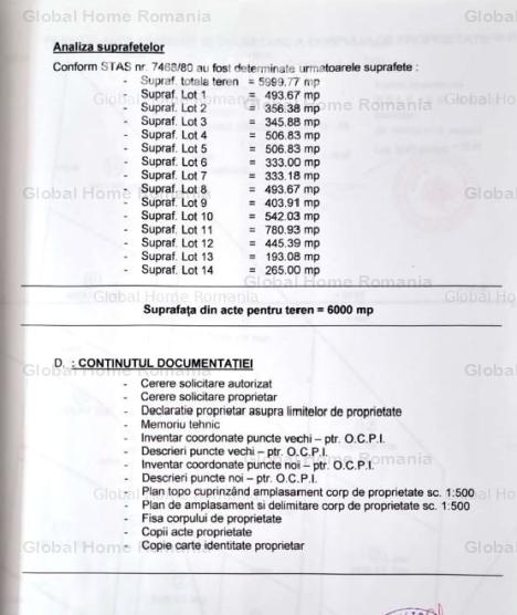 SECTOR 5 | Intravilan 6000MP-Deschidere 70ML | Parcelat - Cadastrat - Utilitati 