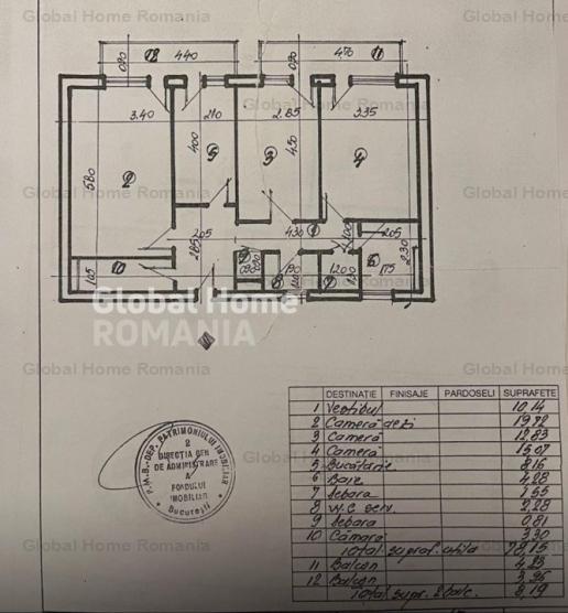 Apartament 3camere Blv. Unirii- 87 Mp | Bloc Stradal 