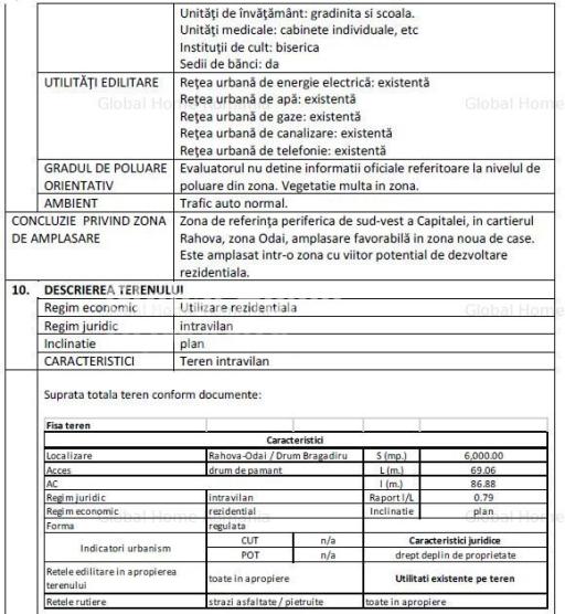 SECTOR 5 | Intravilan 6000MP-Deschidere 70ML | Parcelat - Cadastrat - Utilitati 