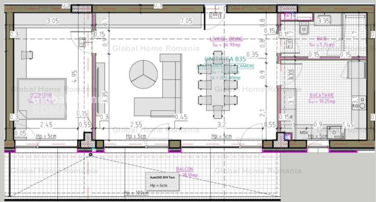 Apartament 2 camere 65 MP | Constanta - Soveja - Tomis III | Finalizare 2026