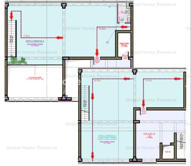 Spatiu Comercial 260 MP  | Constanta - Soveja - Tomis III | Parter+Mezanin