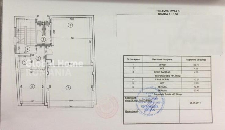 Imobil 1000 MP | S+P+6 | Zona Dorobanti - Beller | Terasa | Garaj