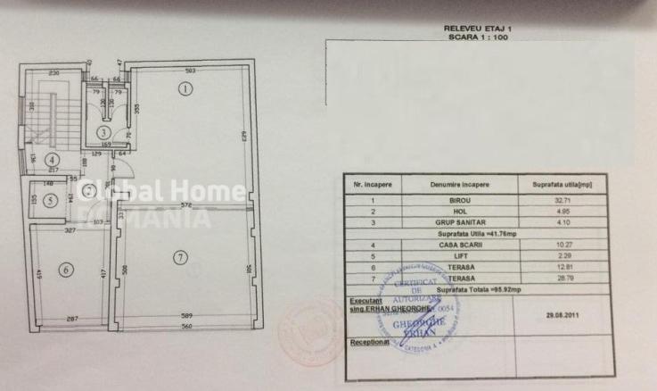 Imobil 1000 MP | S+P+6 | Zona Dorobanti - Beller | Terasa | Garaj