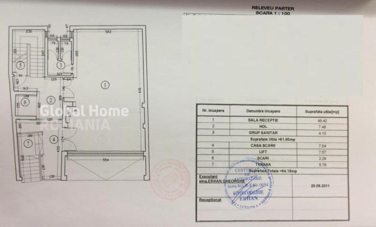 Imobil 1000 MP | S+P+6 | Zona Dorobanti - Beller | Terasa | Garaj