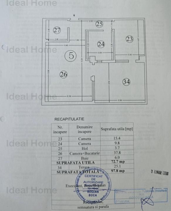 Apartament 3 camere decomandat Idel Rezidence 113.000