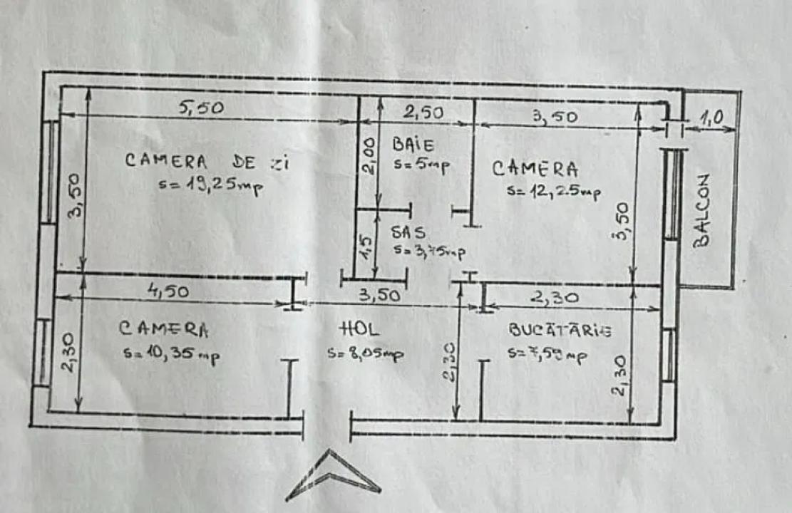 Apartament 3 camere Restaurant Odeon