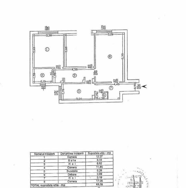 Vanzare Apartament 3  camere Ultracentral Piata Unirii Iasi